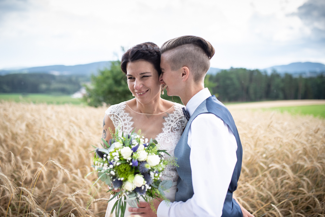 Hochzeitsfoto zwei Frauen