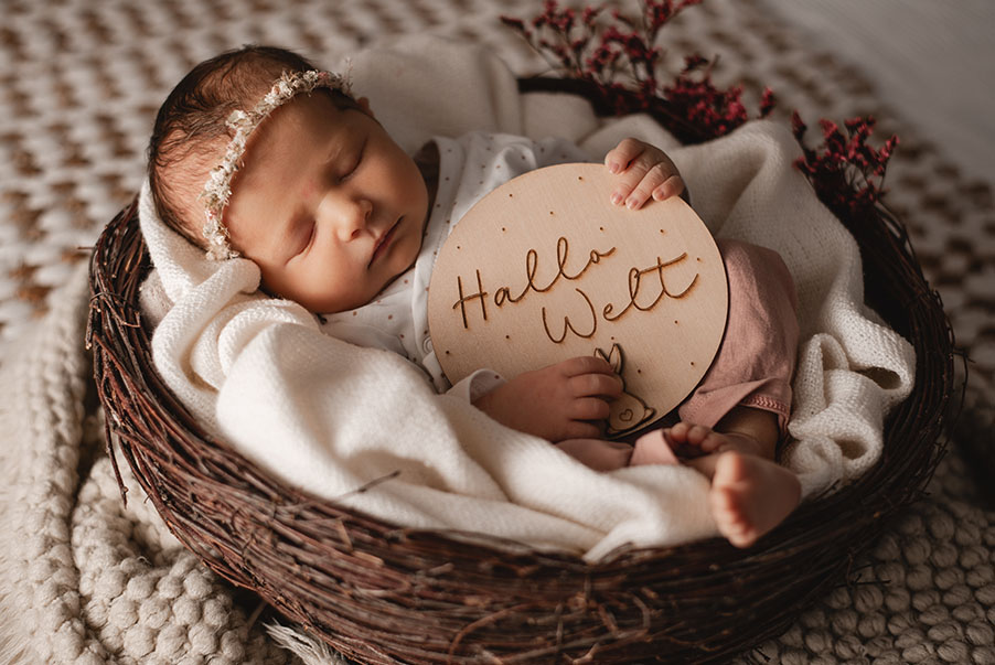 Baby-Fotoshooting boho