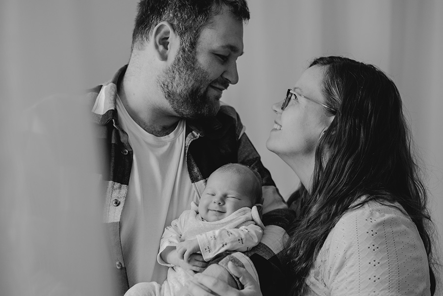 Familienfoto mit Baby